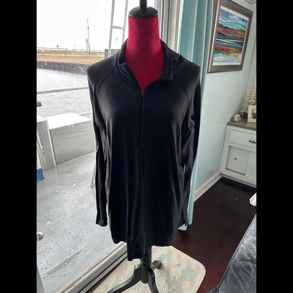 Lululemon Live In Practice 1/4 Zip Lightweight Charcoal Pullover Shirt XL Men’s